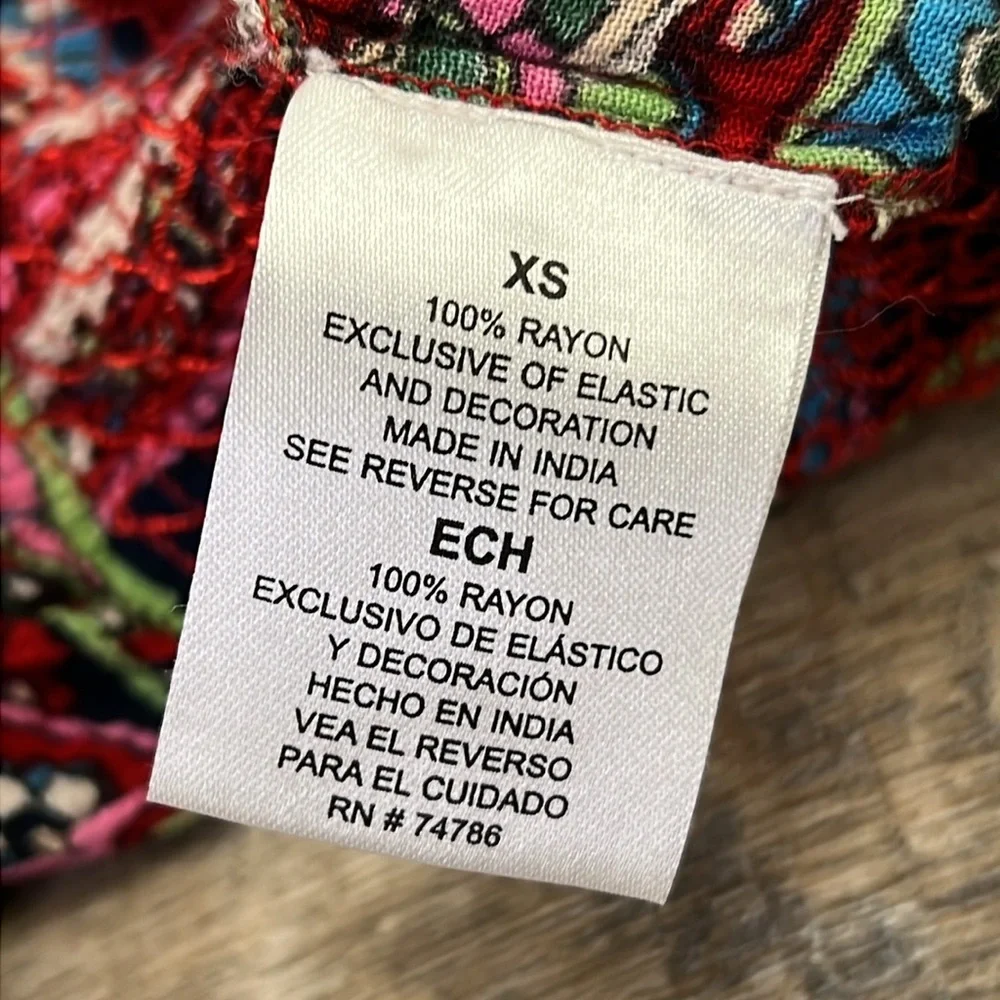 Patrons of Peace Smocked Waist Crotchet Trimmed Shorts XS